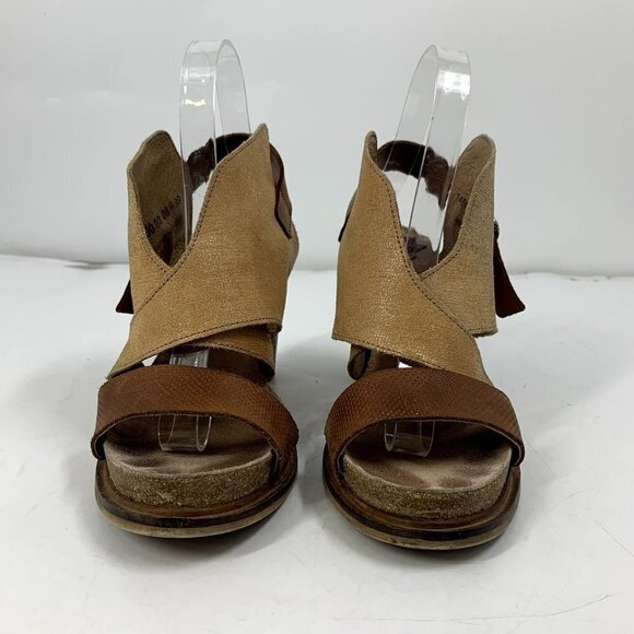 Anthropologie Coque Terra Sanne Block Heel Leather Sandal Size US 8 EU 39 - Picture 8 of 14